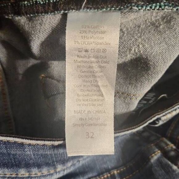 LuLaRoe Size 32 High Rise Simply Comfortable Skinny Destroyed Denim Jeans - Picture 6 of 6